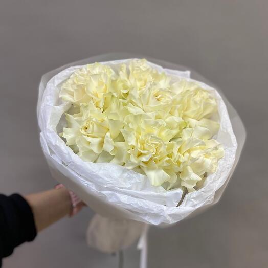 French White Roses 7pcs
