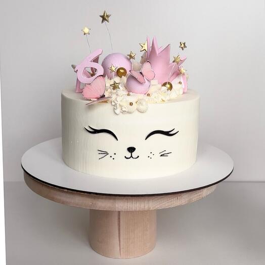 Детский торт для девочки котенок