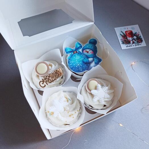 Капкейки новогодние