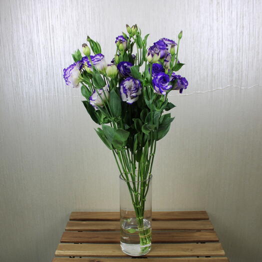 Blue Lisianthus Vase