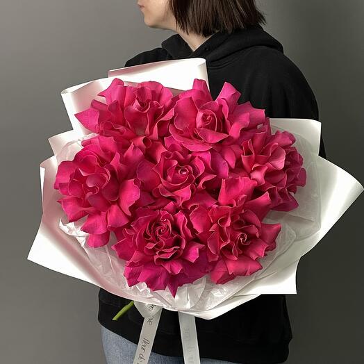 Розовая французская роза  для любимой девушки