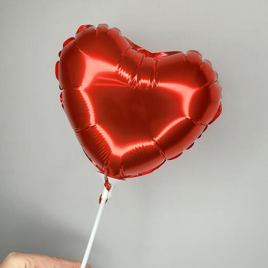 Шар топер красное сердце