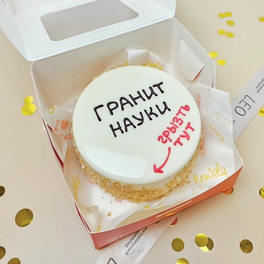 Бенто торт Гранит науки учителю школа 1 сентября