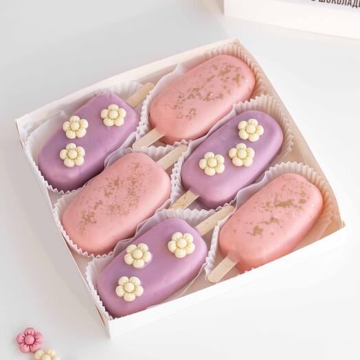 Чизкейки эскимо «Spring» на 8 марта со вкусами Клубника и Манго-Маракуйя