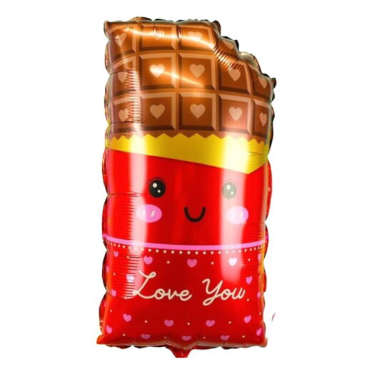 Воздушный шар гелий шоколадка Я ТЕБЯ ЛЮБЛЮ красный. Helium balloon Chocolate I LOVE YOU red