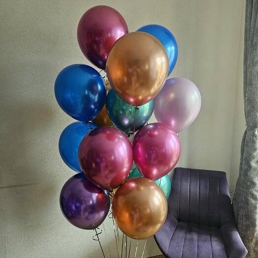 Фонтан из 15 латексных шаров