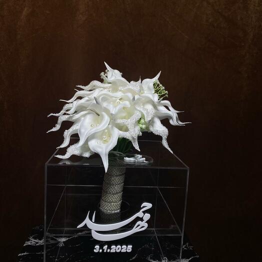 Bridal flower White with Acrylic box