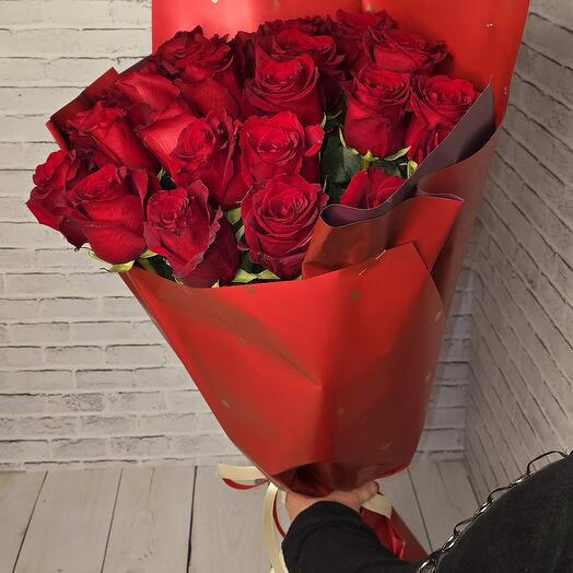 25 rosas rojas