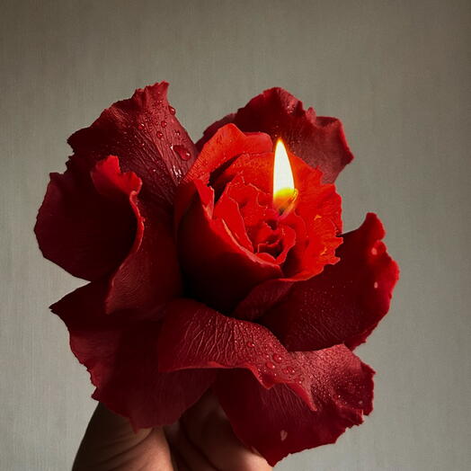 Handmade French Rose candle