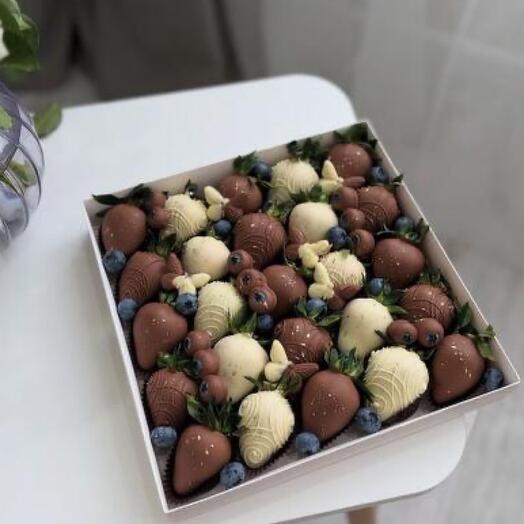 Клубника в шоколаде, 25 штук🦋 для любимой