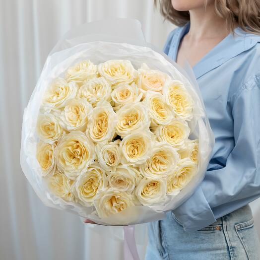 Букет из 25 роз Кендл Лайт Сибирис