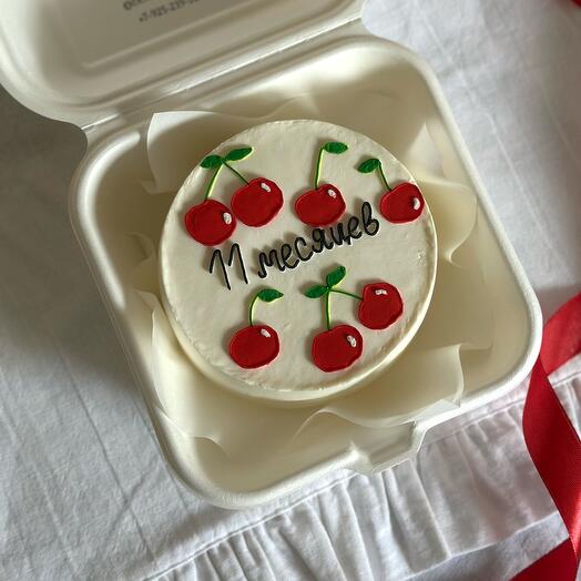 Бенто торт вишня на каждый месяц