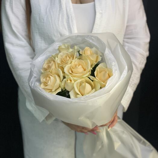 АКЦИЯ🎀 9 персиковых роз