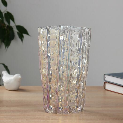 Ваза настольная «Элоди галант» стиль, 22.5х14 см, стекло, прозрачная