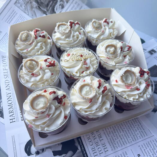 Трайфлы 9 штук( дизайн можно изменить )