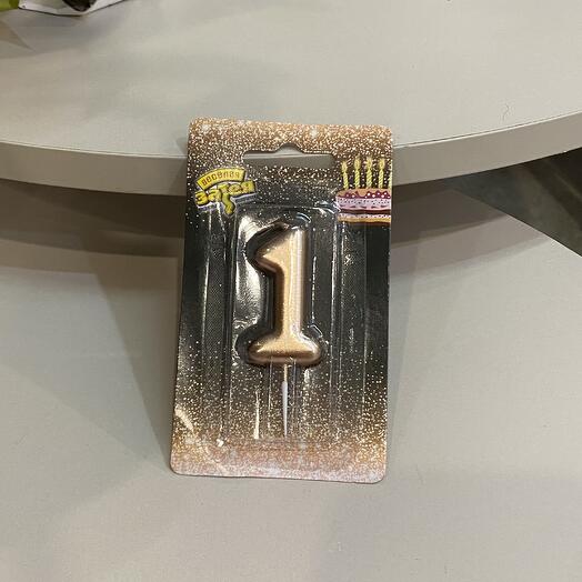 Свеча для торта «1»