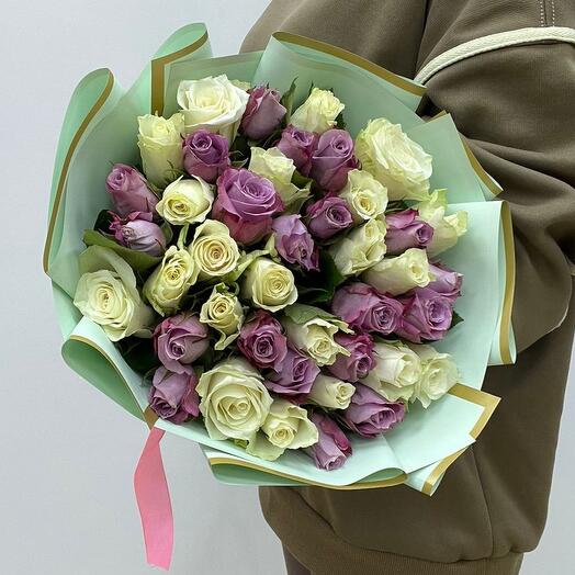 Монобукет 41 Роза🌷🌷🌷
