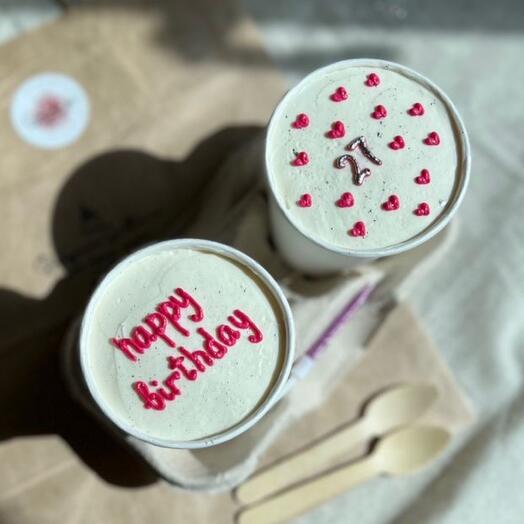 Торт в стакане / Cake to go с днем рождения