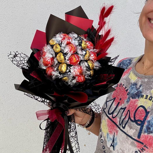 ChocoBall- Lindour ramo de trufas, regalo para amantes del chocolate, aniversario, dulce romántico