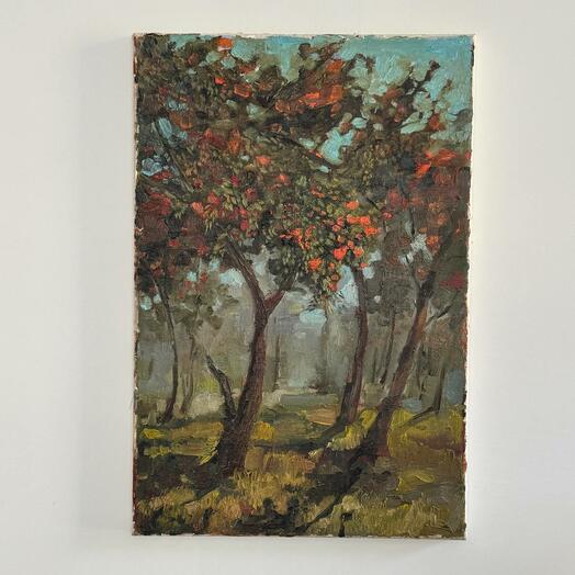 Картина «Рябинник». Холст / масло / 40*60