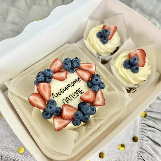 Набор бенто с ободком из ягод для папы️