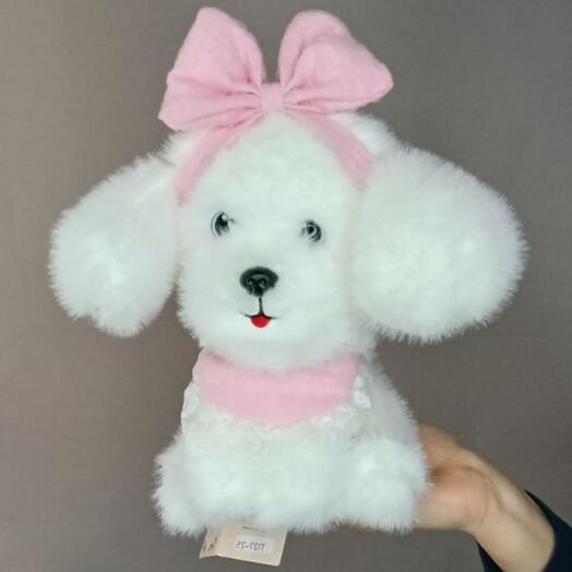 Игрушка "щенок с бантом"