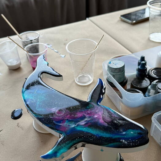 Мастер-класс по эпоксидной смоле кит 30 см