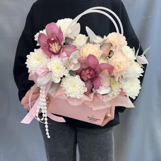 Цветы в коробке Очарование