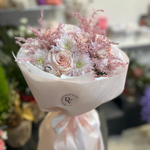 Bukiet Kremowo-rożowy