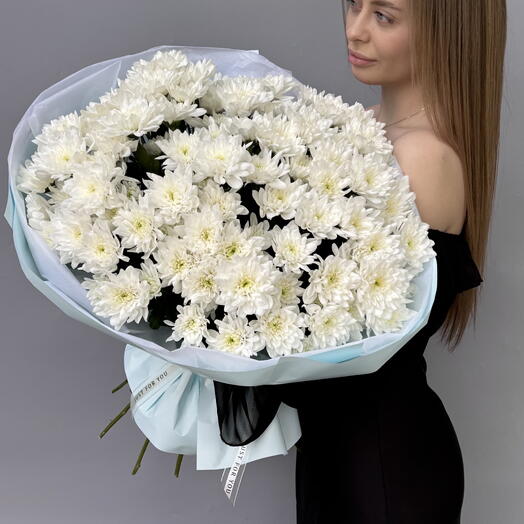 Монобукет кустовых хризантем