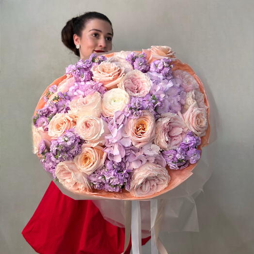 💜«Нежный закат» на основе роз Дэвида Остина
