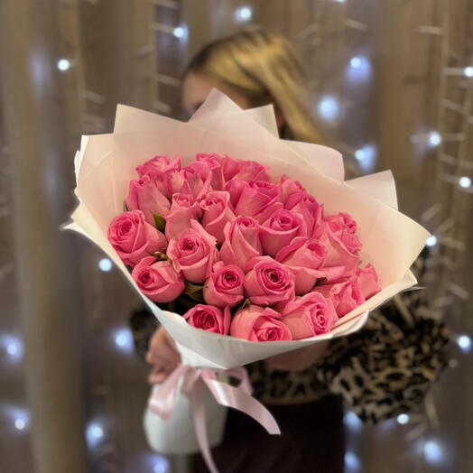 🌷Букет из 25 нежных роз