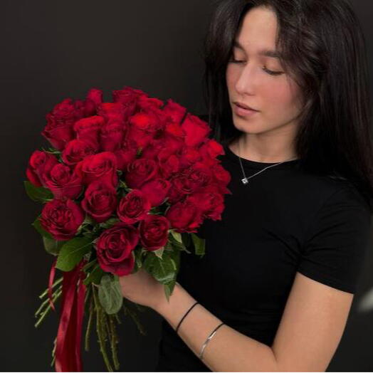 🌹 35 красных роз (-29%) 🌹