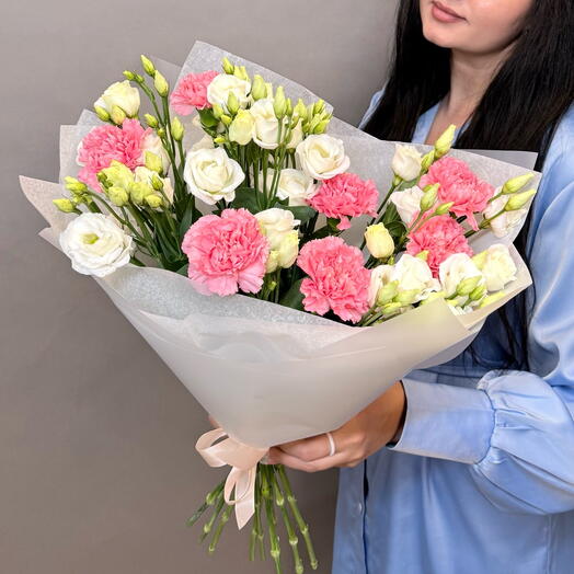 Эустома и диантусы🌷