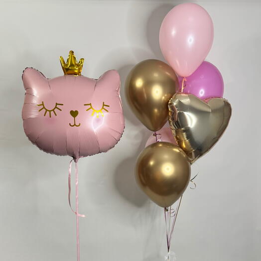 Delicate composition of balloons