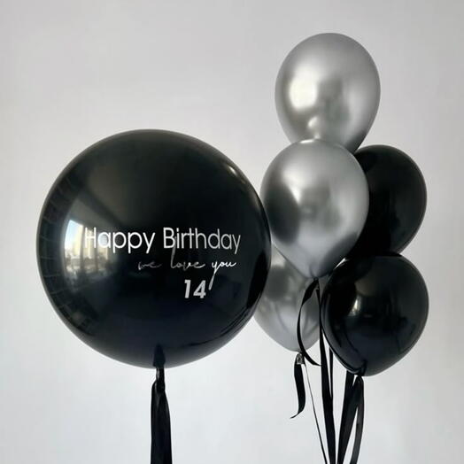 Набор шаров Happy birthday