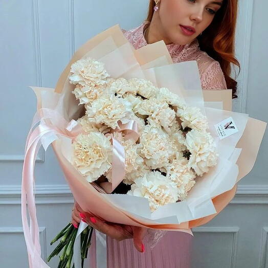 Монобукет Персиковый микс