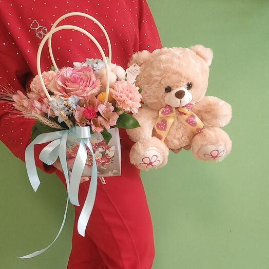 Набор композиция и мишка