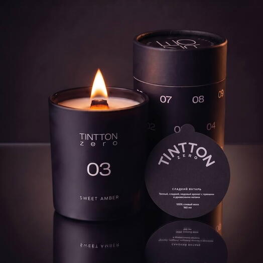 Ароматическая свеча Tint Zero — Sweet Amber