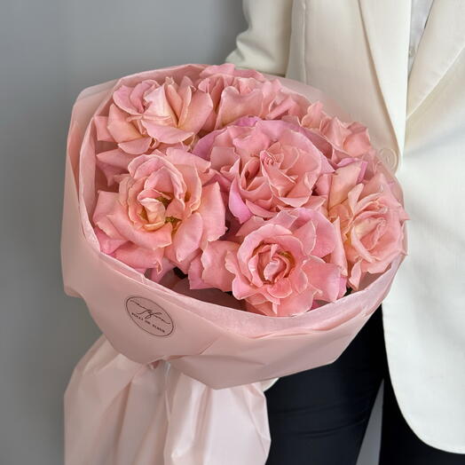 Букет из французских роз 7 шт 🌸