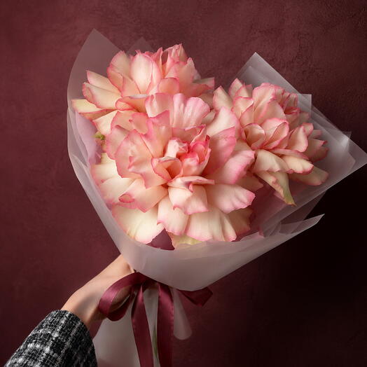 💗 Французские розы розовые в упаковке