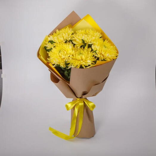 🌼🌼🌼Букет из желтых хризантем🌼🌼🌼
