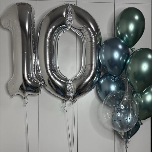 Набор шаров на 10 лет