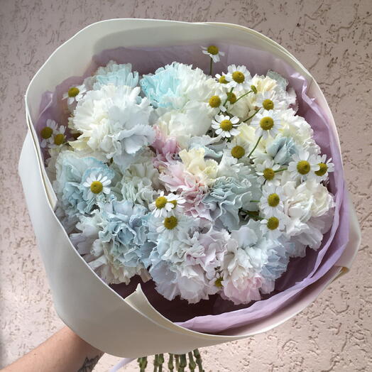Букет Радужных диантусом