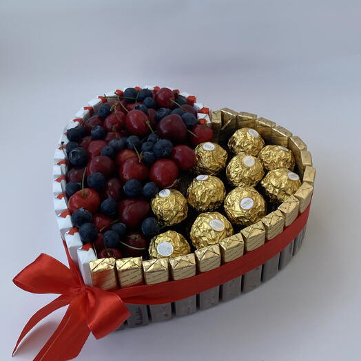 🍒 «Нежность шоколада и ягоды» Ferrero Rocher, Merci , Kinder | Черешня , голубика