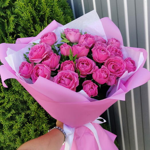 Букет пионовидных ароматных роз💕