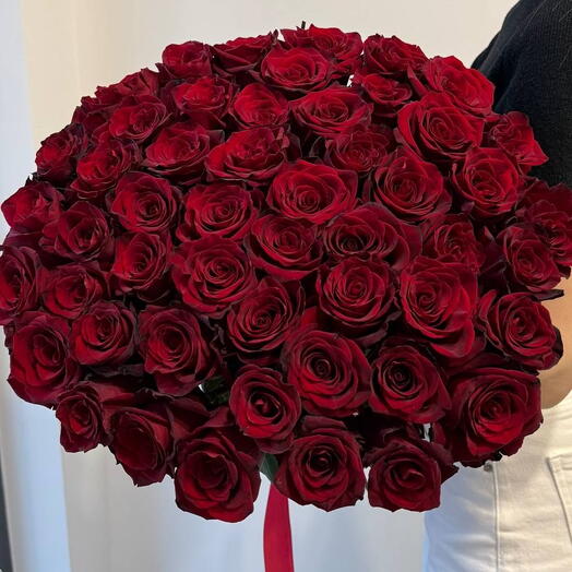 51 роза Эквадор | красные розы