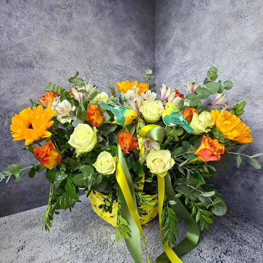 Корзина Подсолнухи 🌻