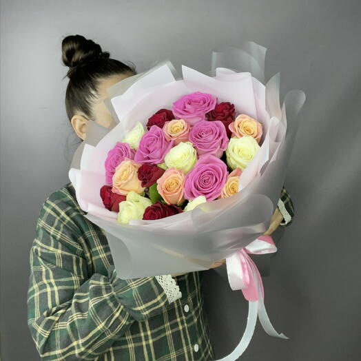 Микс из 25 роз
