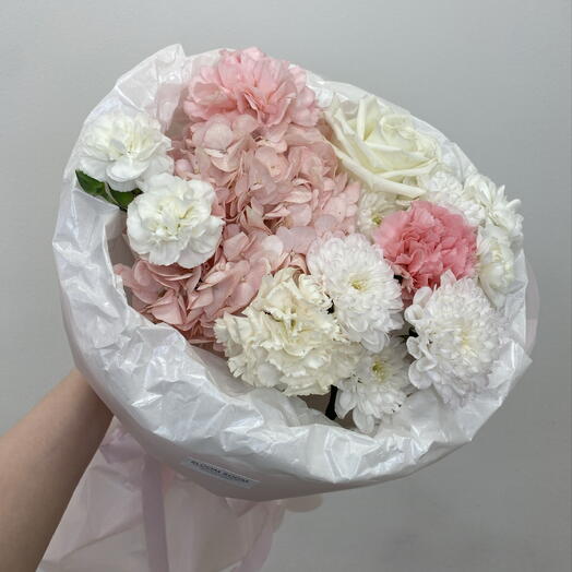 🌸🤍 Нежный круглый букет Bloom room